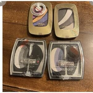 L'Oreal The One Sweep Eye Shadow #208, 526, 908 And 934 Lot Of 4 New
